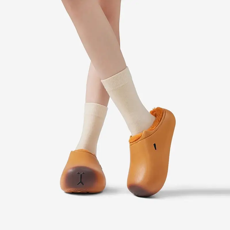 Women Winter Cotton Slipper Tan Warm Waterproof - Image 5