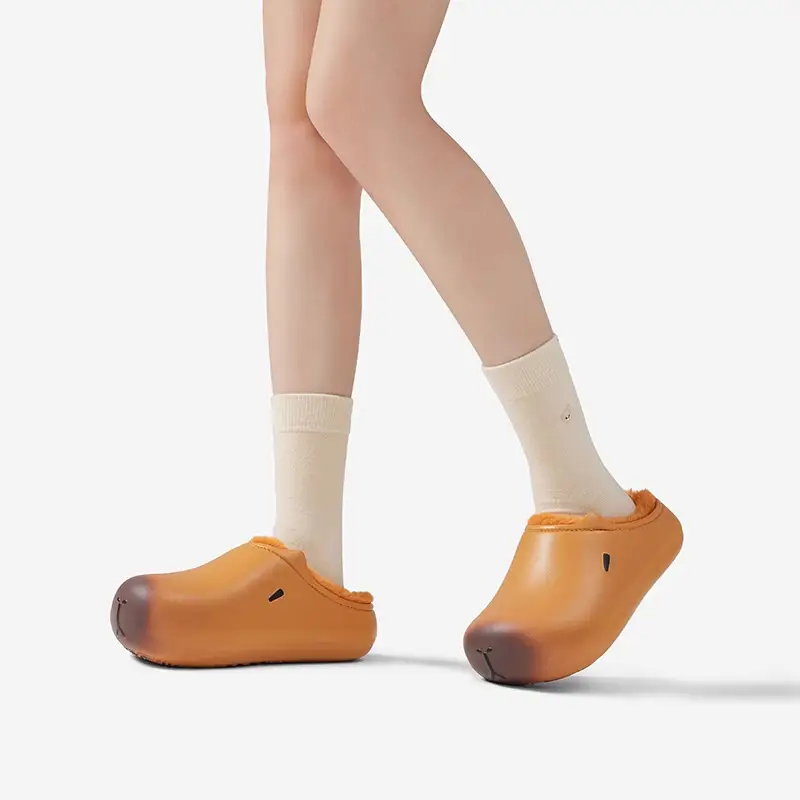 Women Winter Cotton Slipper Tan Warm Waterproof - Image 7