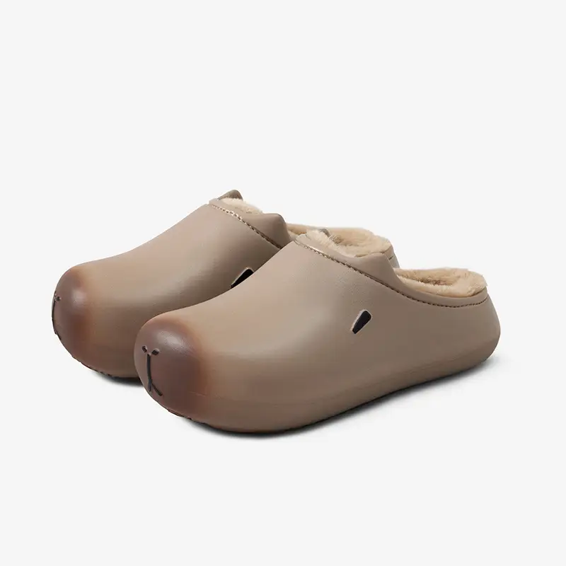 Women Winter Cotton Slipper Tan Warm Waterproof - Image 2
