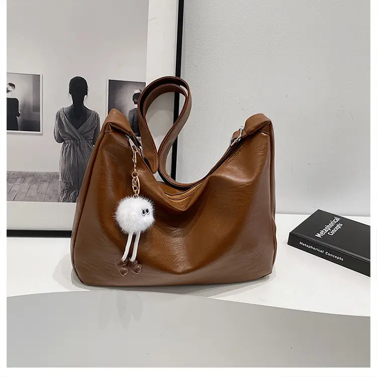 Black Large Capacity Women's Shoulder Bag 2024 - Image 4