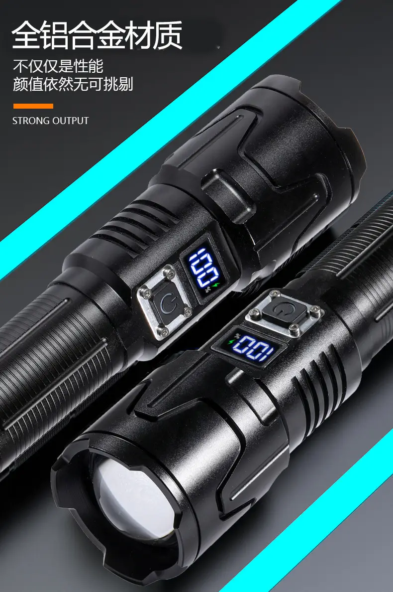 Type-C Flashlight with Laser Beam & Zoom β feature 7