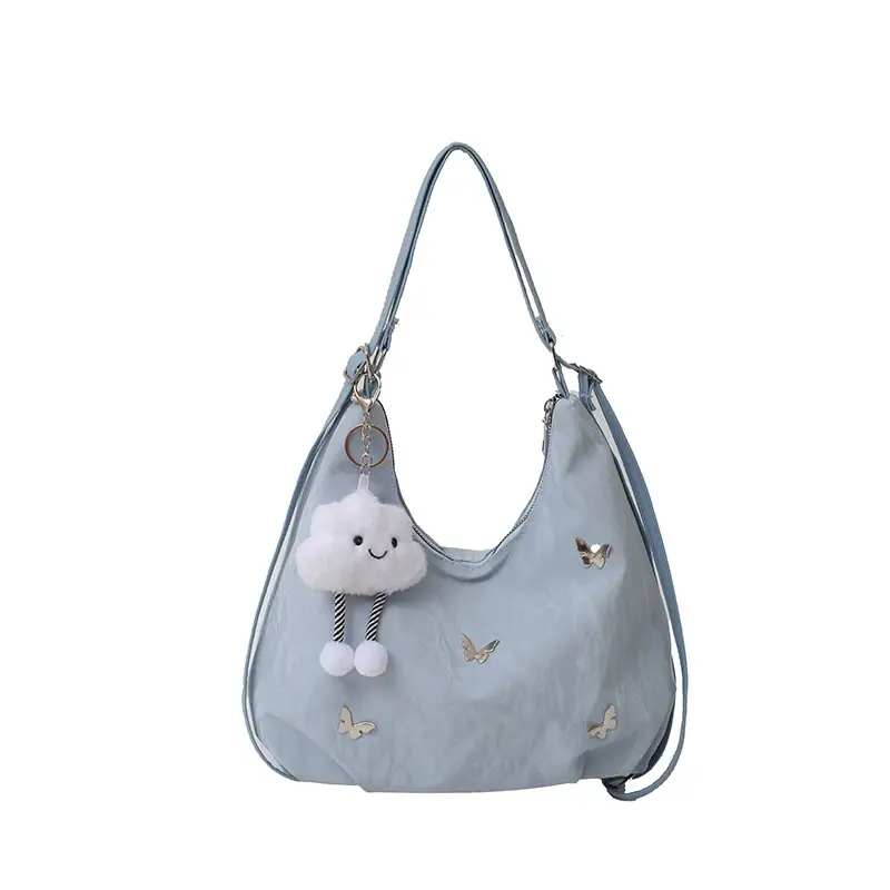 Black Butterfly Decorated Shoulder Bag for Women - Image 14