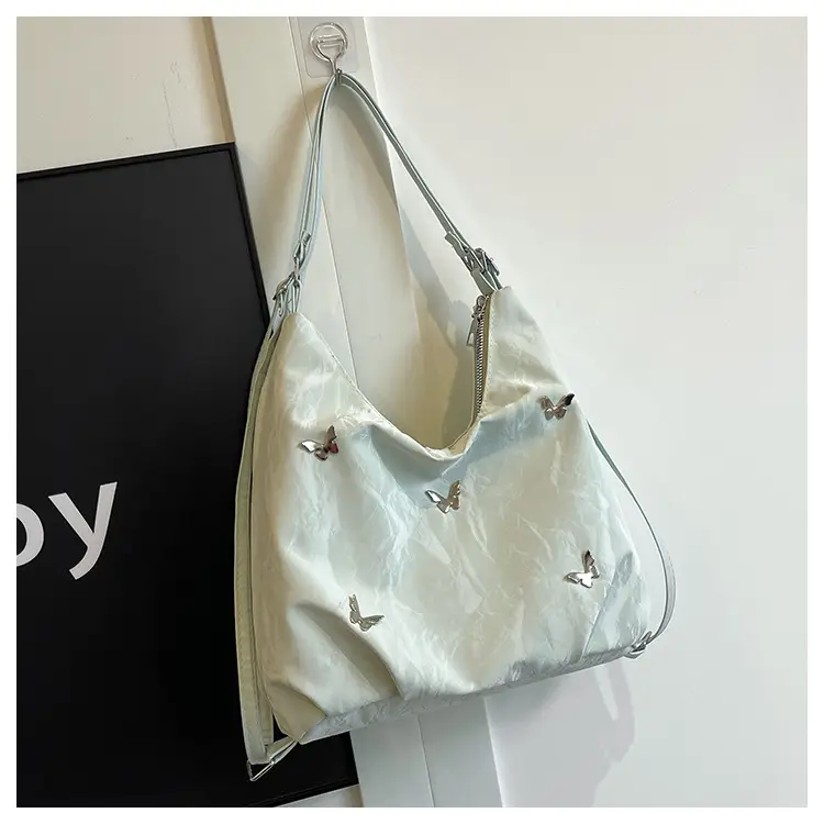 Black Butterfly Decorated Shoulder Bag for Women - Image 7