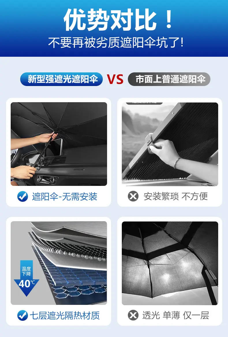 Suitable for Chery Erez 5 Ant Ruihu 8/7/5X/3X Car Sunshade Sunshade — feature 3