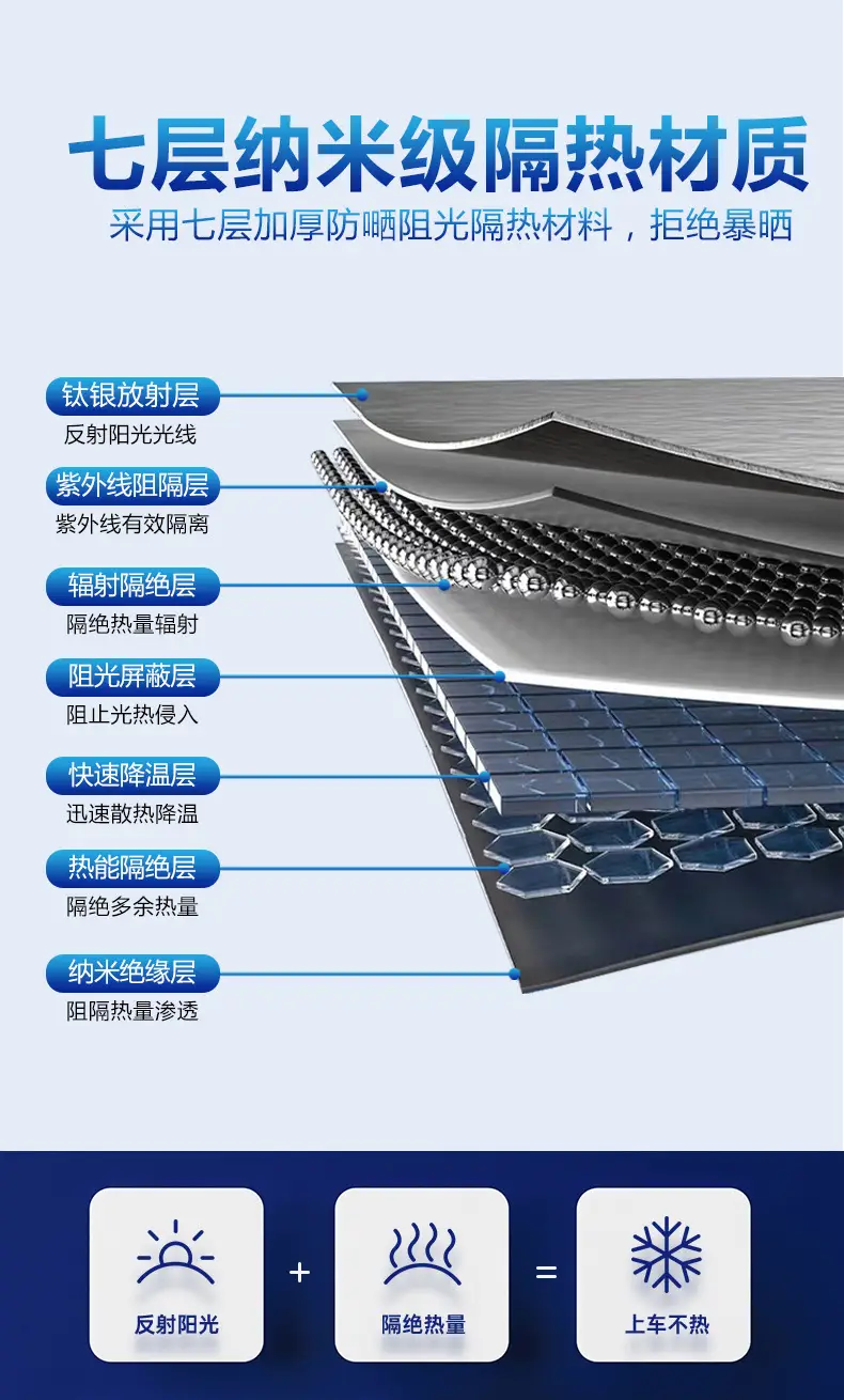 Suitable for Chery Erez 5 Ant Ruihu 8/7/5X/3X Car Sunshade Sunshade — feature 8