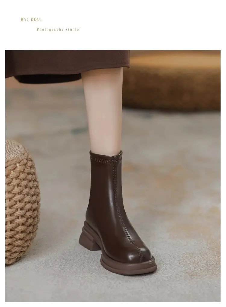 Brown Fleece Lined Ankle Boots for Women 2024 — feature 11