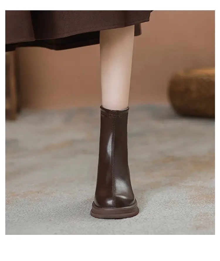 Brown Fleece Lined Ankle Boots for Women 2024 — feature 13