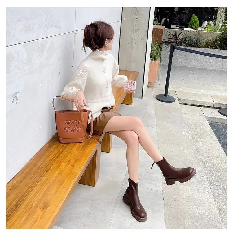 Brown Fleece Lined Ankle Boots for Women 2024 — feature 5
