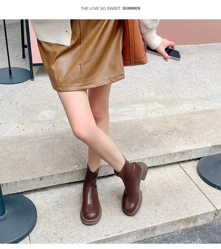 Brown Fleece Lined Ankle Boots for Women 2024 — feature 7