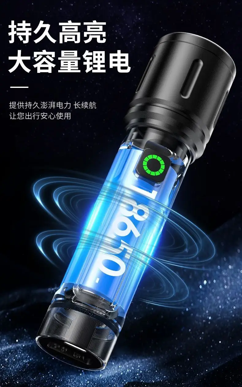 Camo Type-C Flashlight Super Bright Long Range β feature 14