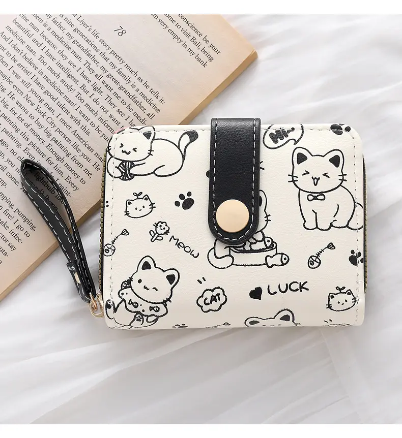 Cute Japanese Style Women's Pocket Belt Wallet with Buckle — feature 11