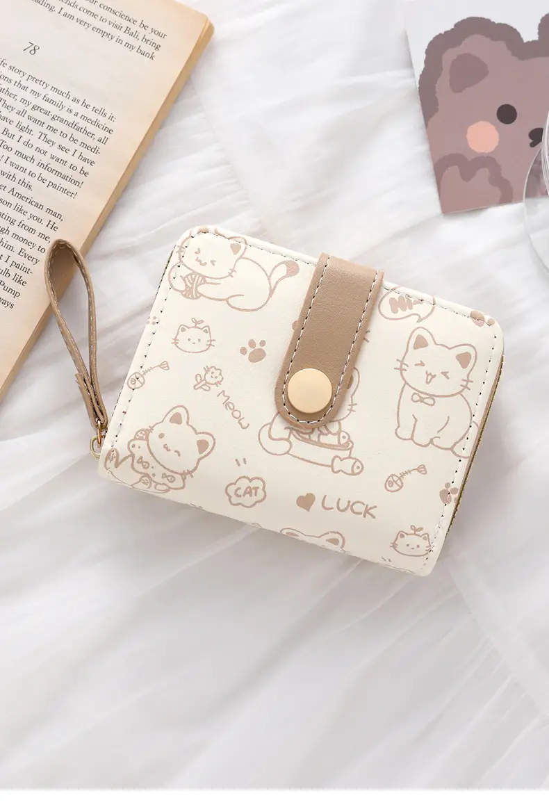 Cute Japanese Style Women's Pocket Belt Wallet with Buckle — feature 2