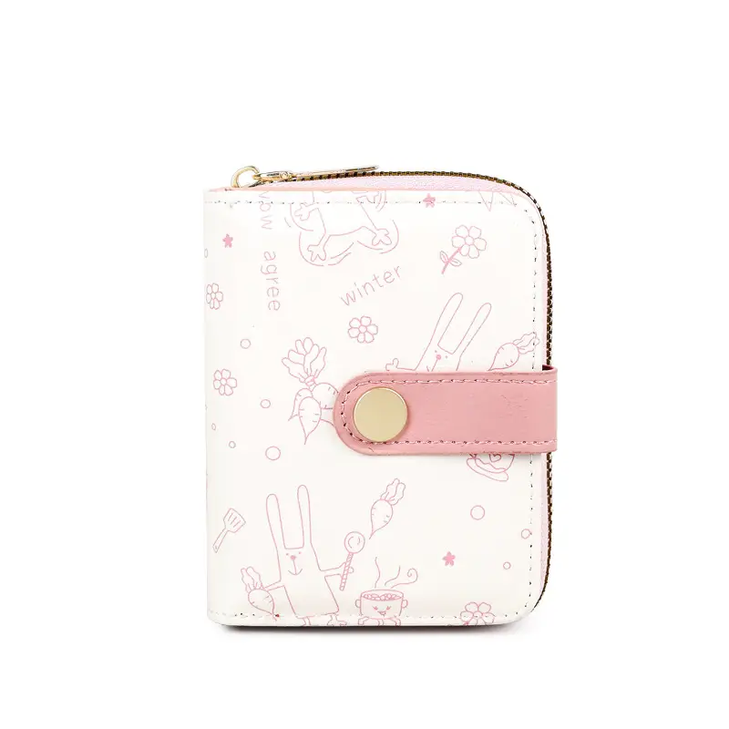 Cute Japanese Style Women's Pocket Belt Wallet with Buckle - Image 6