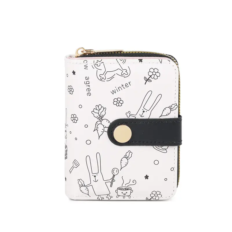 Cute Japanese Style Women's Pocket Belt Wallet with Buckle - Image 8