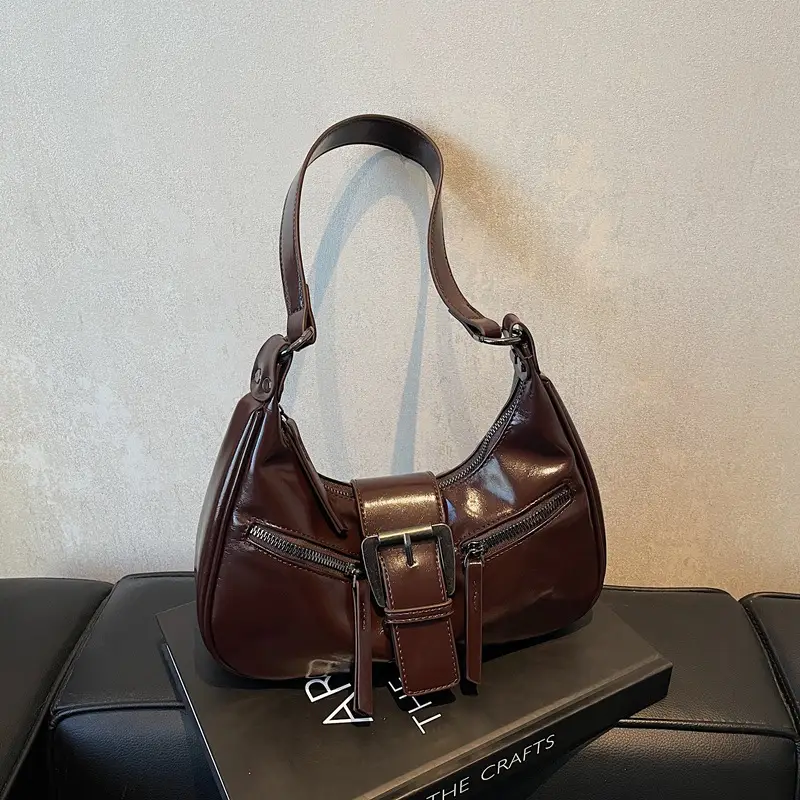 2025 New Black Texelized Shoulder Bag - Image 5
