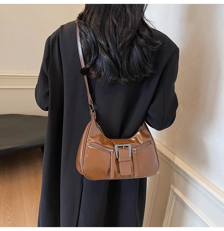 2025 New Black Texelized Shoulder Bag — feature 16