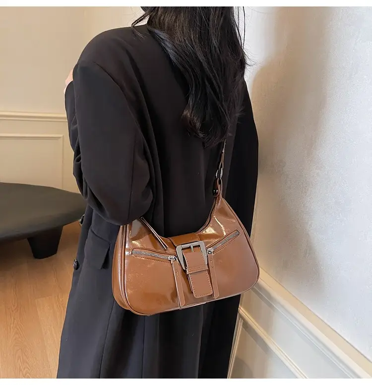 2025 New Black Texelized Shoulder Bag — feature 19