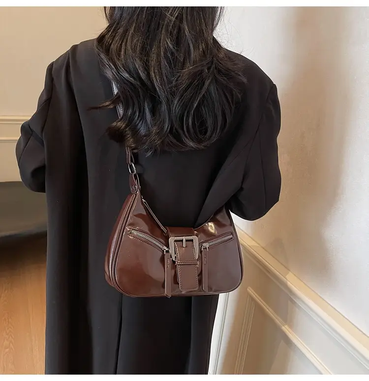2025 New Black Texelized Shoulder Bag — feature 29
