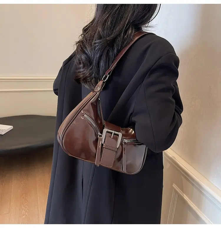 2025 New Black Texelized Shoulder Bag — feature 31