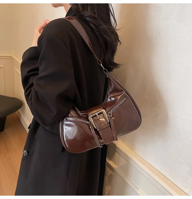 2025 New Black Texelized Shoulder Bag — feature 33