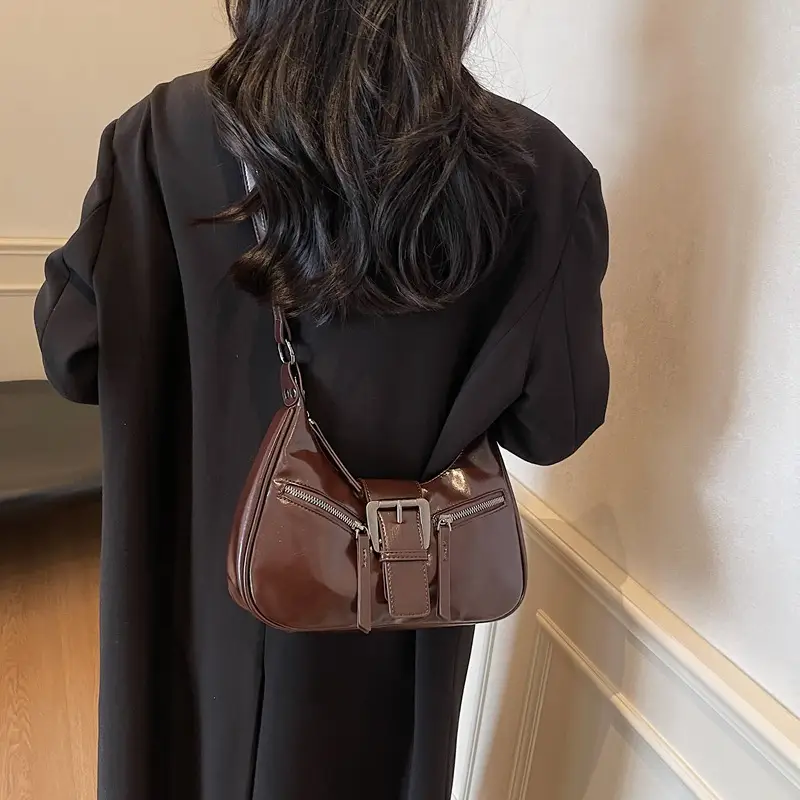 2025 New Black Texelized Shoulder Bag - Image 3