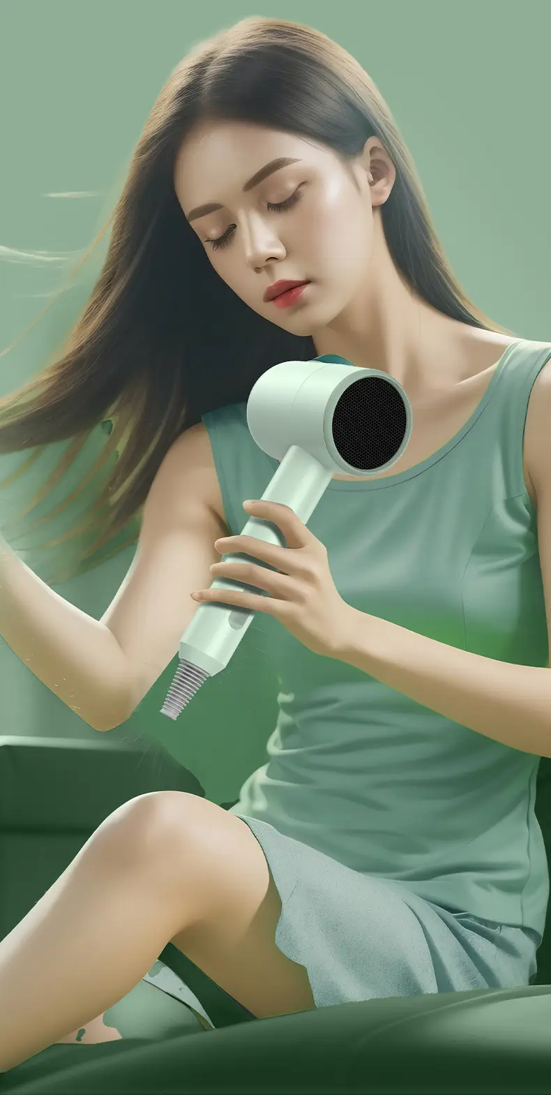 Hair Dryer with Blue Light & Low Noise — feature 20