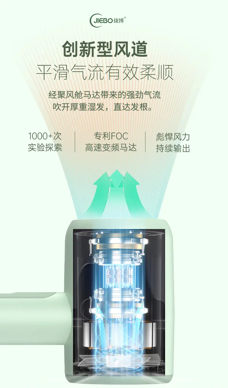 Hair Dryer with Blue Light & Low Noise — feature 9