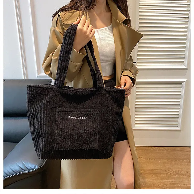 Black Velvet Tote Bag for Women 2024 — feature 11