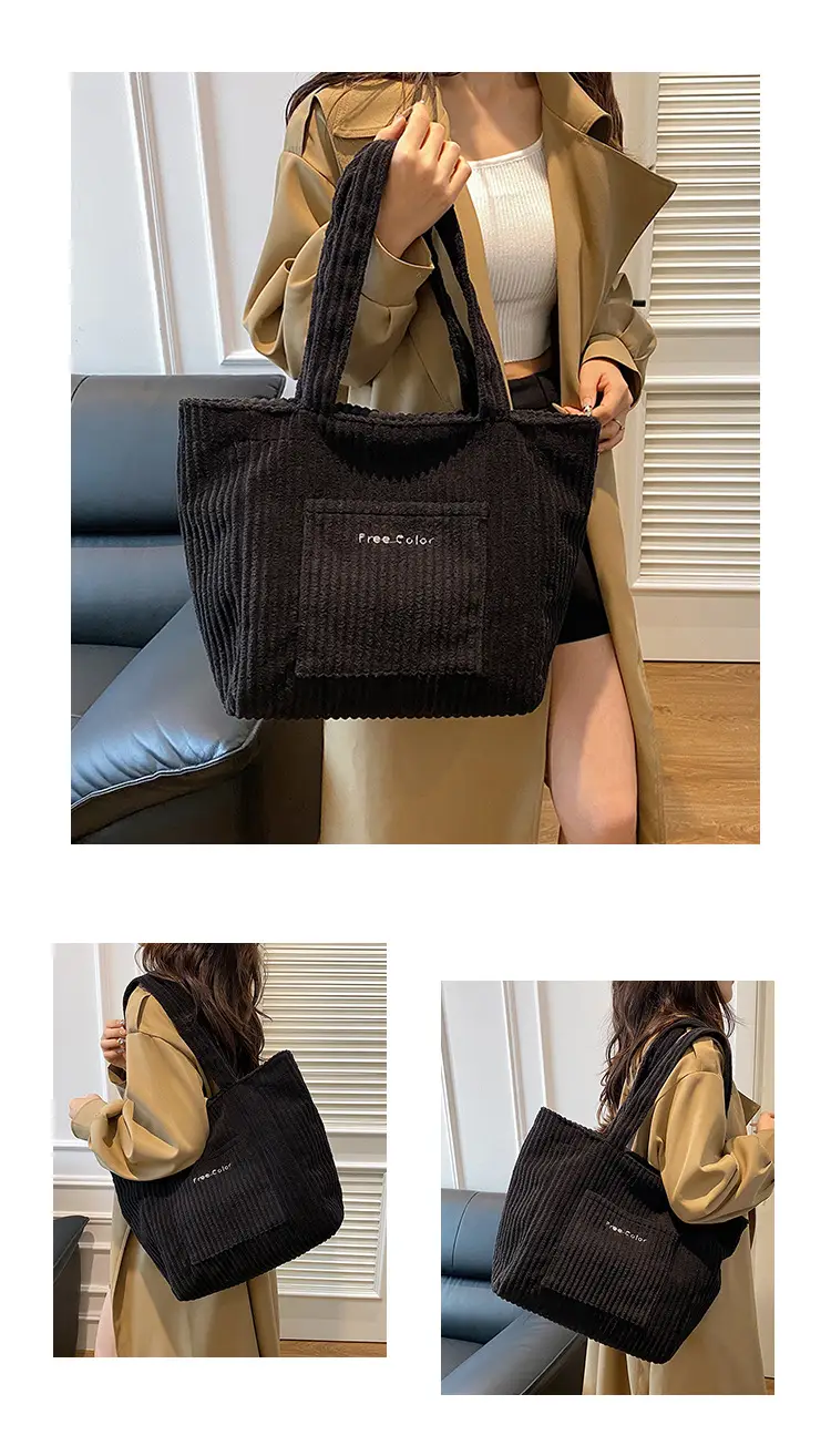 Black Velvet Tote Bag for Women 2024 — feature 26