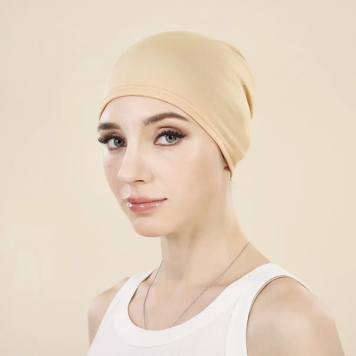Muslim Turban Cap Solid Color for Women - Image 7