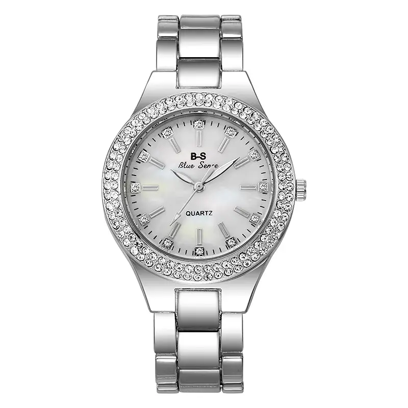Gold Diamond Watch for Women Casual Quartz Couple Watch