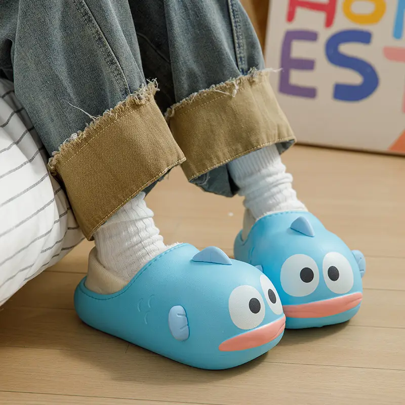 Cute Clown Fish Cotton Slippers Women Winter - Image 6