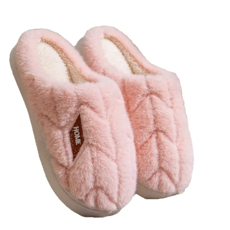 Cotton Slippers for Women, Winter 2026 New Model, Indoor Home Non-Slip Warm Couple's Plush Slippers, Winter Men's Style