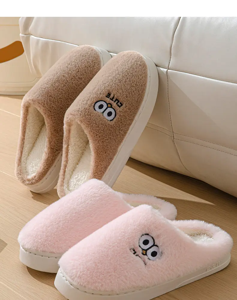 Cotton Slippers for Women, Winter 2026 New Model, Indoor Home Non-Slip Warm Couple's Plush Slippers, Winter Men's Style — feature 3