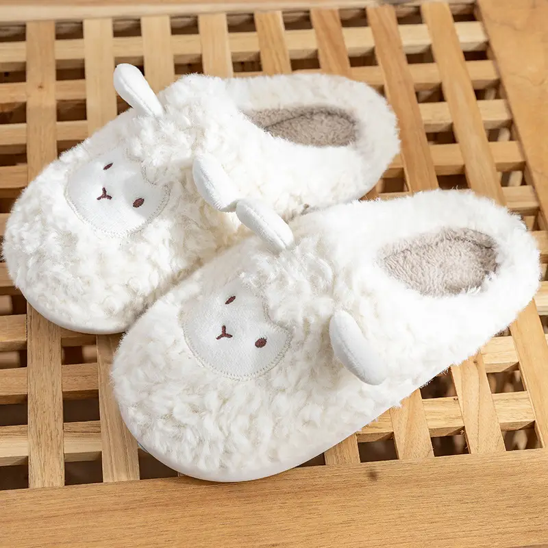 Cotton Slippers for Women, Winter 2026 New Model, Indoor Home Non-Slip Warm Couple's Plush Slippers, Winter Men's Style