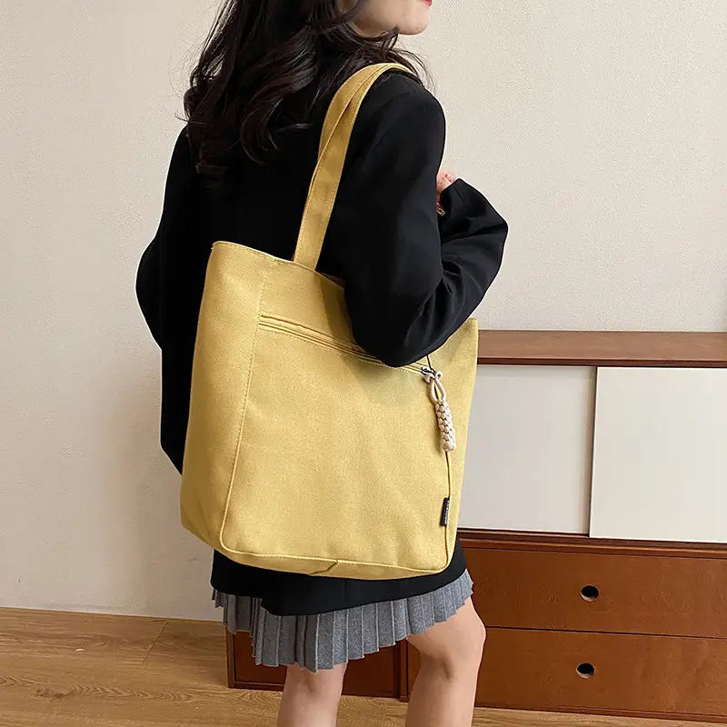 Lightweight Canvas Shoulder Bag 2024 New Large Capacity - Image 7