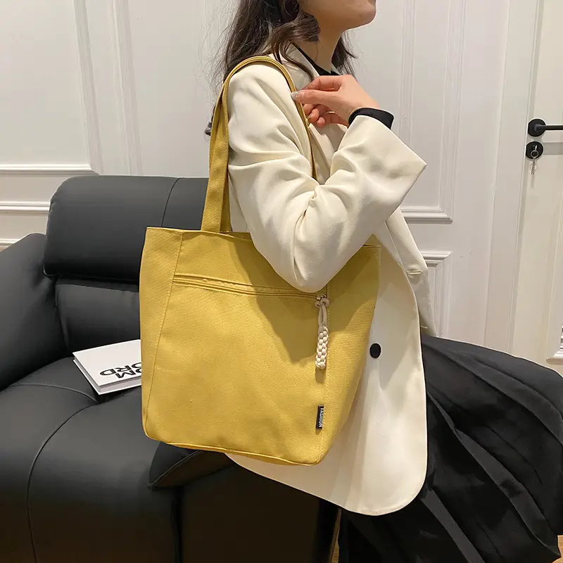 Lightweight Canvas Shoulder Bag 2024 New Large Capacity — feature 1