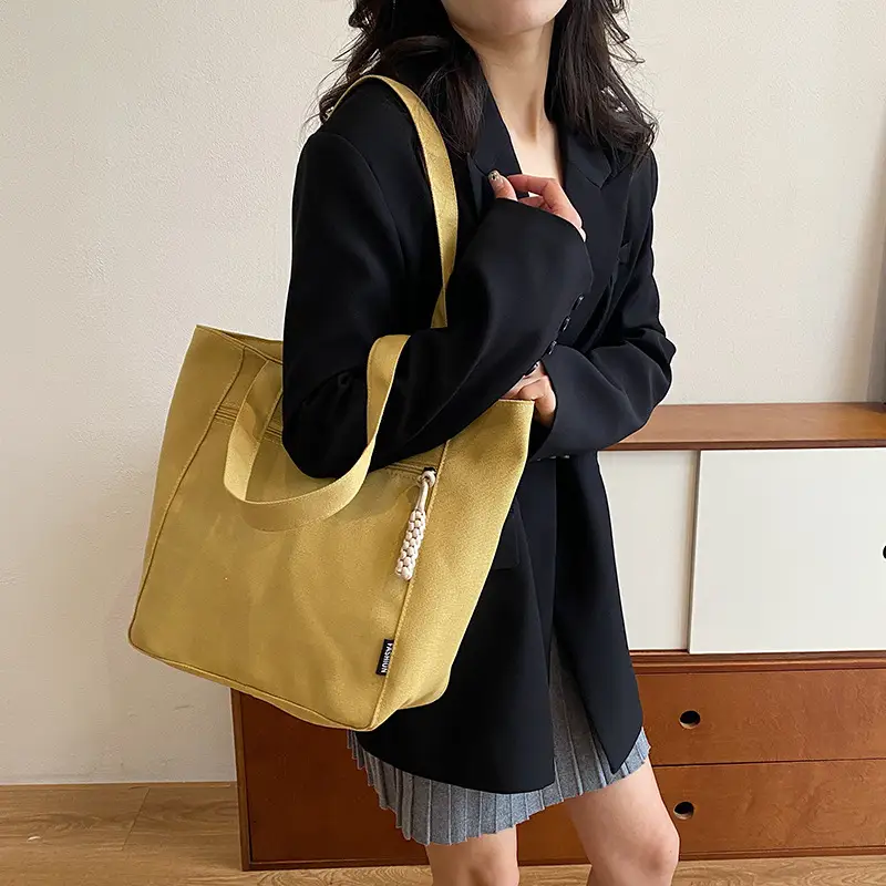 Lightweight Canvas Shoulder Bag 2024 New Large Capacity — feature 12
