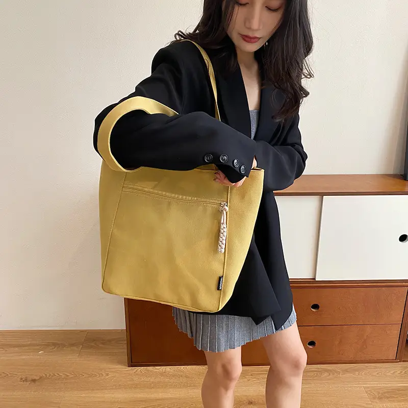 Lightweight Canvas Shoulder Bag 2024 New Large Capacity — feature 13