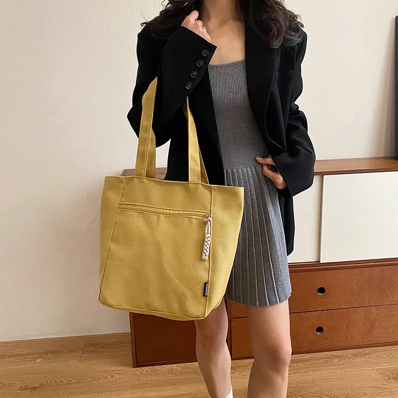 Lightweight Canvas Shoulder Bag 2024 New Large Capacity — feature 14