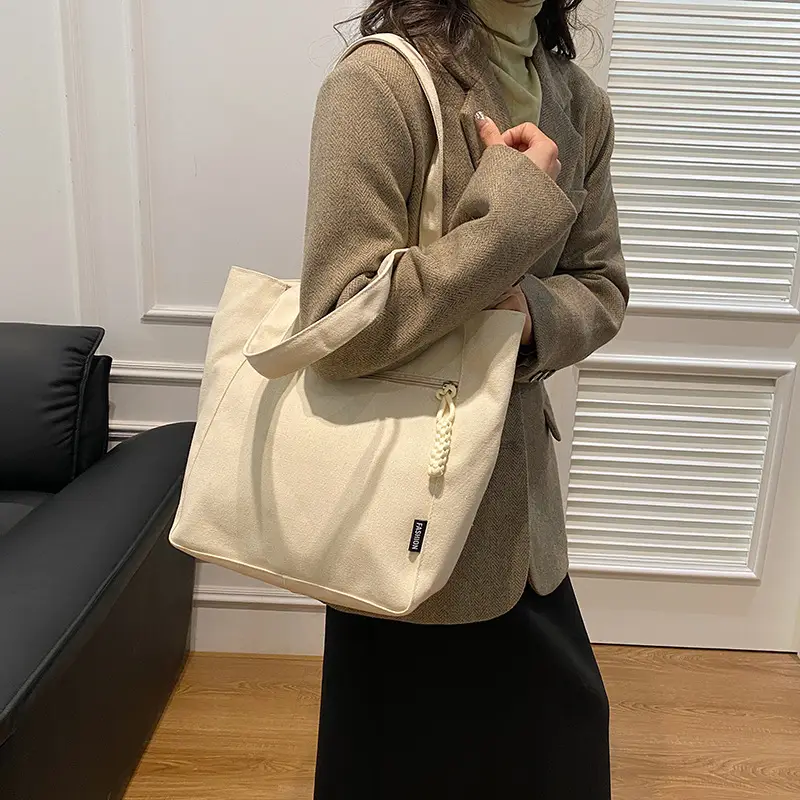 Lightweight Canvas Shoulder Bag 2024 New Large Capacity — feature 18