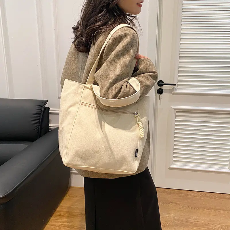 Lightweight Canvas Shoulder Bag 2024 New Large Capacity — feature 19
