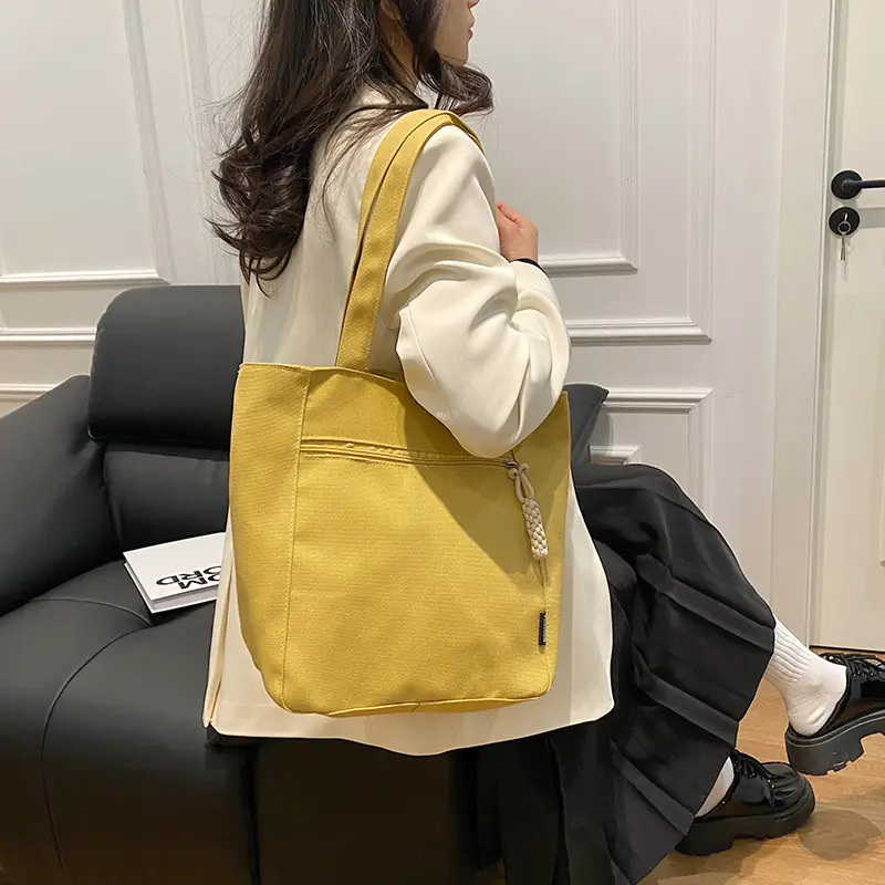 Lightweight Canvas Shoulder Bag 2024 New Large Capacity — feature 2