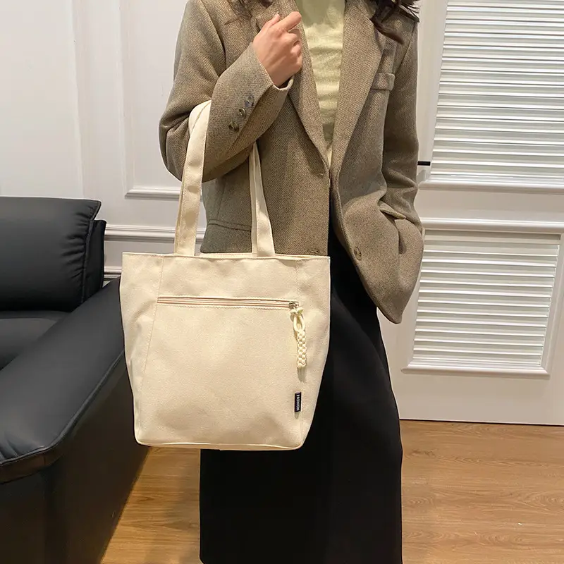 Lightweight Canvas Shoulder Bag 2024 New Large Capacity — feature 21