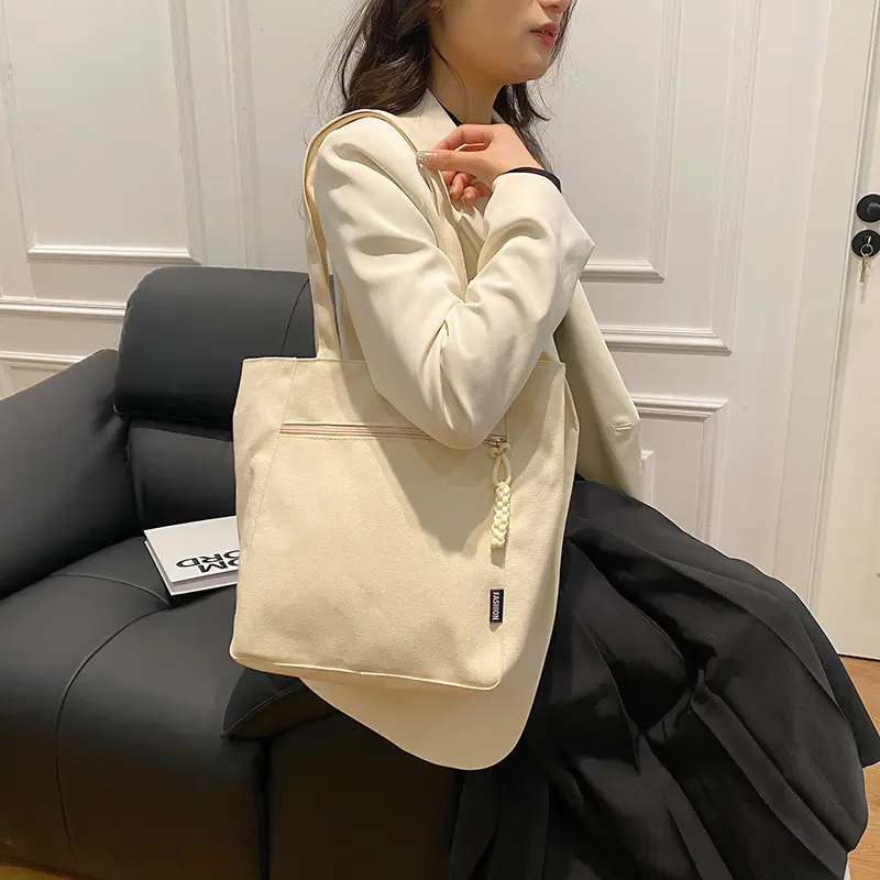 Lightweight Canvas Shoulder Bag 2024 New Large Capacity — feature 5