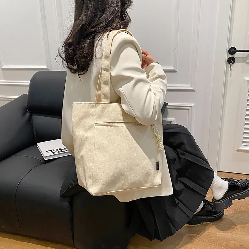 Lightweight Canvas Shoulder Bag 2024 New Large Capacity — feature 6