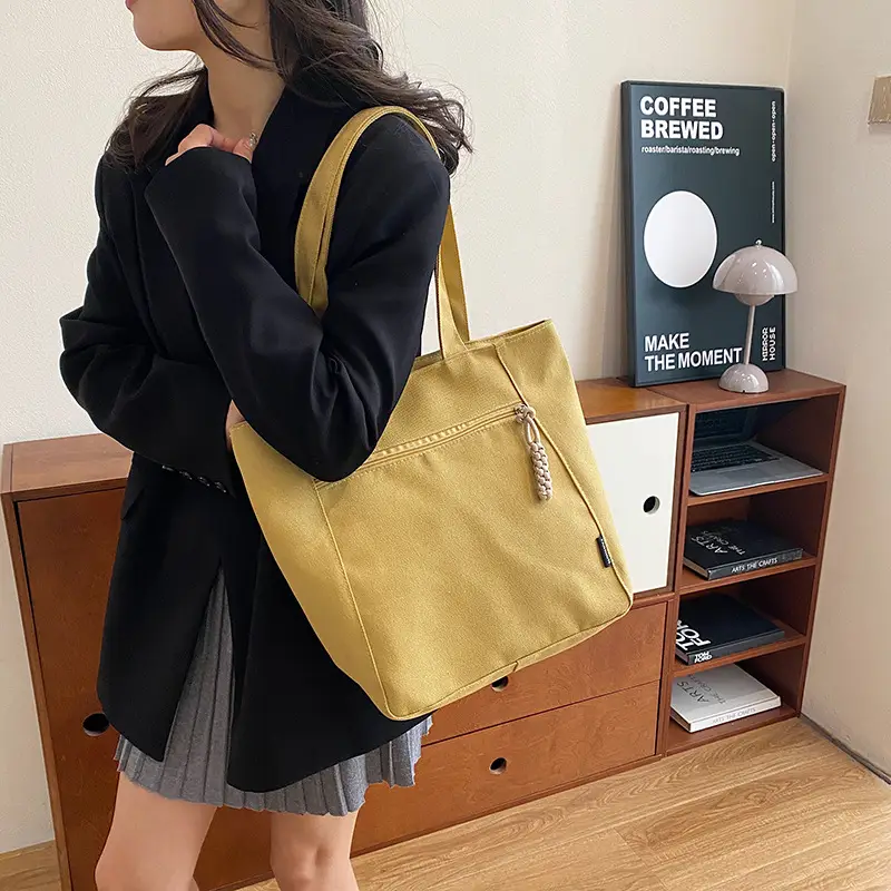 Lightweight Canvas Shoulder Bag 2024 New Large Capacity — feature 7