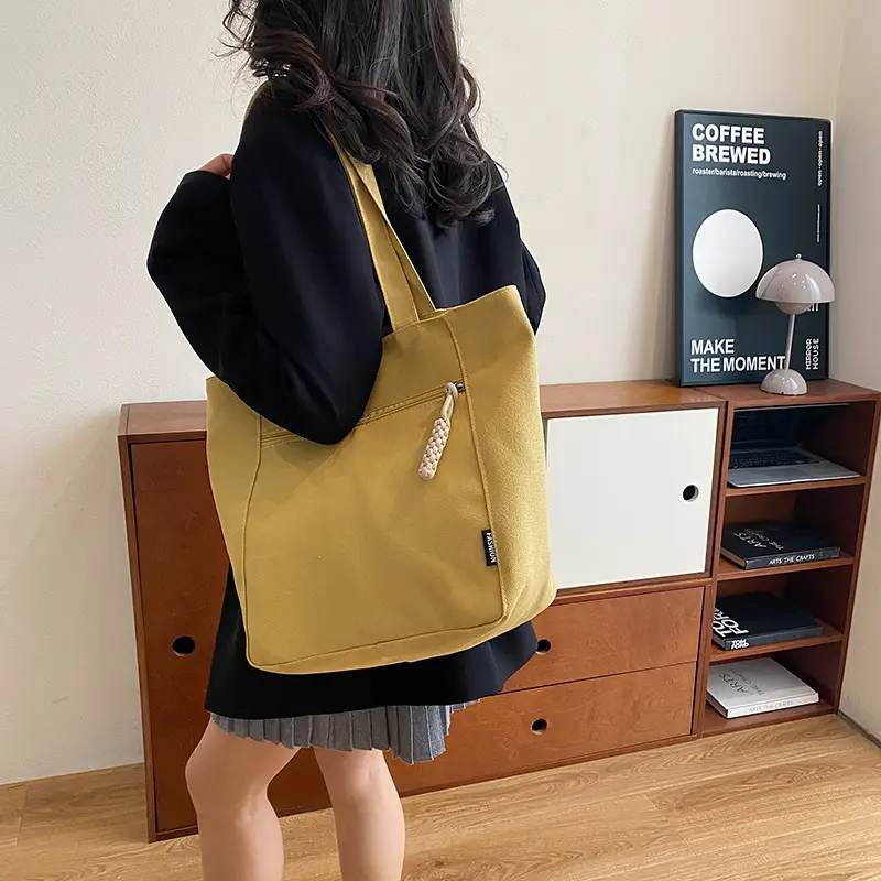 Lightweight Canvas Shoulder Bag 2024 New Large Capacity — feature 8