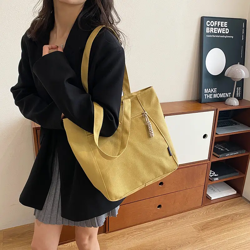 Lightweight Canvas Shoulder Bag 2024 New Large Capacity — feature 9