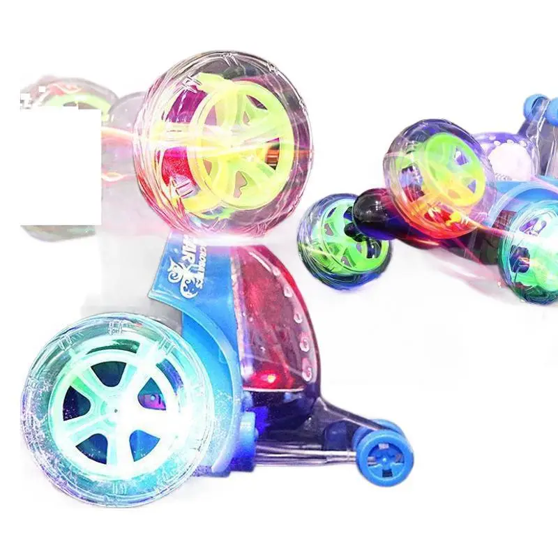 Remote control car stunt rollover car toy cool light music twist car remote control deformation car children's toys wholesale